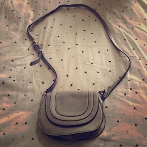 NWOT Light Grey Cross Body Bag
